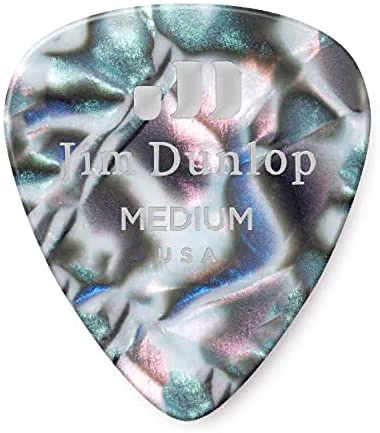 Dunlop 483P14MD Celluloid Abalone Medium 12Pack  медиаторы, средние, 12 шт.