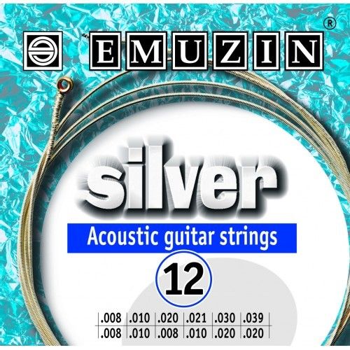 Струны для 12-ти струнной акустической гитары EMUZIN 12А231