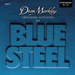 DM2675 Blue Steel Комплект струн для бас-гитары, сталь, 50-110, Dean Markley