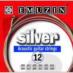 Струны для 12-ти струнной акустической гитары EMUZIN 12А232