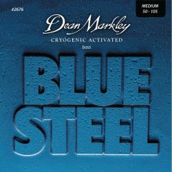 DM2676 Blue Steel Комплект струн для бас-гитары, сталь, 50-105, Dean Markley