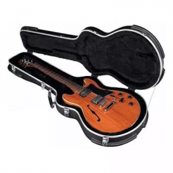 Rockcase ABS 10507BFCT (SB)  контурный пластиковый кейс для эл. гитары hollowbody (ES335), лого Fram
