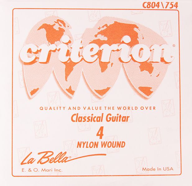 C804 Criterion Отдельная струна для классической гитары, 4-ая, La Bella
