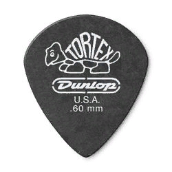 Dunlop 482P060 Tortex Pitch Black Jazz III 12Pack  медиаторы, толщина 0.6 мм, 12 шт.