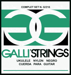 GALLI G216B струны для укулеле среднего натяжения черного цвета