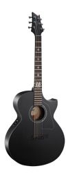 EVL-A4-BKS EVL Series Электро-акустическая гитара, с вырезом, черная матовая, Cort