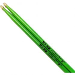 KKGN0CG5B Барабанные палочки 5В, граб, деревянный наконечник, зеленые, KK Percussion