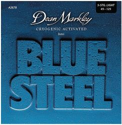 DM2678 Blue Steel Комплект струн для 5-струнной бас-гитары, сталь, 45-125, Dean Markley