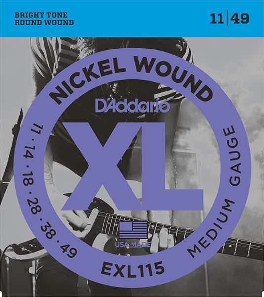 EXL115 XL NICKEL WOUND Blues/Jazz Rock 11-49 D`Addario