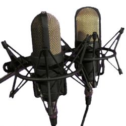 МК-105-Ч-С-ФДМ Микрофон конденсаторный, черный, стереопара, Октава