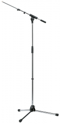 K&M 21080-300-02  микрофонная стойка "журавль", телескопическая стрела, хром, 925-1630 мм