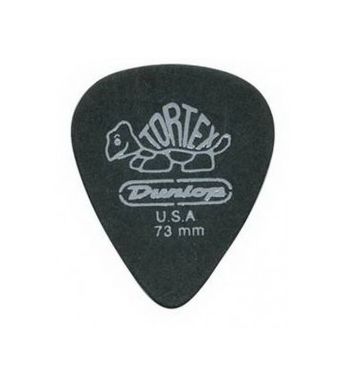 488P.73 Tortex Pitch Black Standard Медиаторы 12шт, толщина 0,73мм, Dunlop