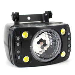 Led Star MA-E025 Эффект светодиодный 3в1 волшебный шар, стробоскоп, красный лазер