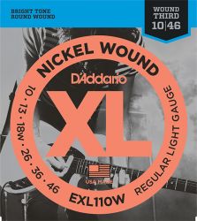 EXL110W XL NICKEL WOUND Regular Light Wound 3rd 10-46 D`Addario