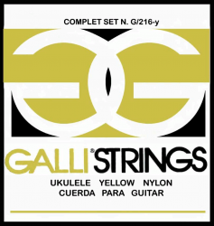 GALLI G216Y струны для укулеле среднего натяжения желтого цвета