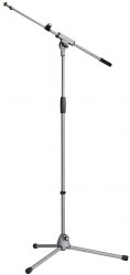 K&M 21080-300-87  микрофонная стойка "журавль", телескопическая стрела, серая, 925-1630 мм