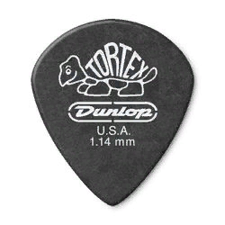 Dunlop 482P114 Tortex Pitch Black Jazz III 12Pack  медиаторы, толщина 1.14 мм, 12 шт.