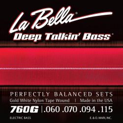 760G Gold White Nylon  60-115, La Bella