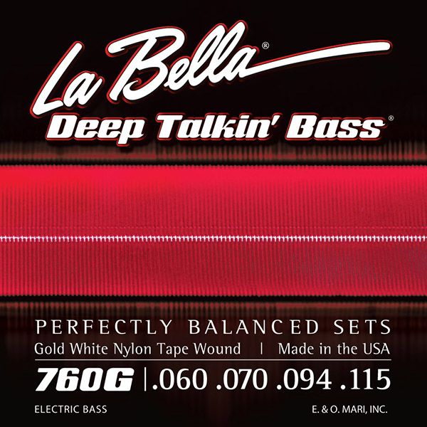 760G Gold White Nylon  60-115, La Bella