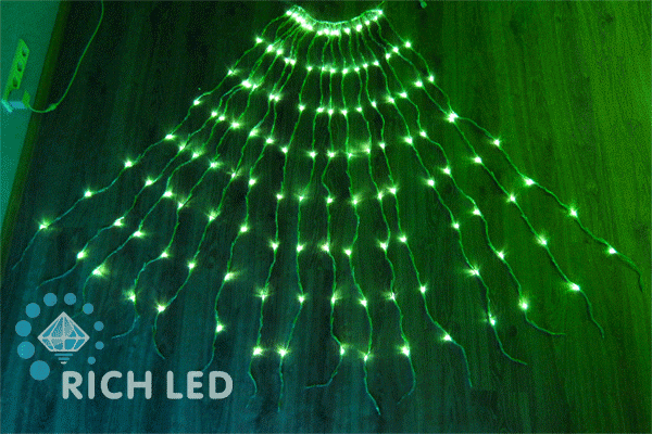 Занавес RICH LED RL-WF0.5*1.6-24V -G