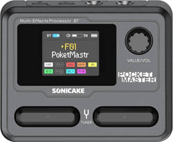 Sonicake Pocket Master Black  карманный процессор эффектов для электрогитары