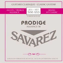 Savarez 500AXS  комплект струн для классической гитары 1/2, стандартное натяжение