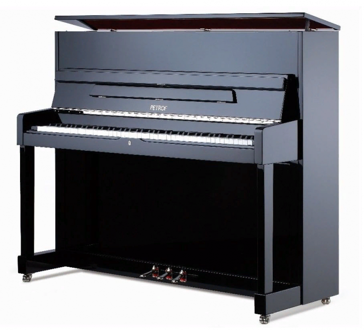 Petrof P 118M1(0801)Silver  пианино цвет черный полированное