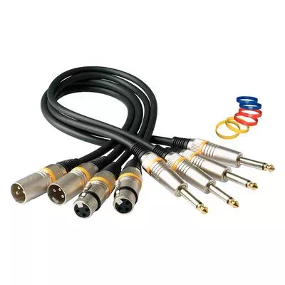 Rockcable RCL30383 D6 M  Кабель XLR(M)- джек1/4, 3 метра.