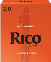 D`ADDARIO WOODWINDS RCA1020 RICO, BB CLAR, #2, 10 BX