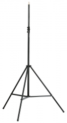 K&M 21411-400-55  микрофонная стойка оверхедная прямая, чёрная, 1480-2290 мм