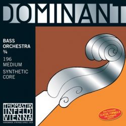 196 Dominant Orchestra Комплект струн для контрабаса размером 3/4, оркестровые, Thomastik