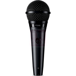 SHURE PGA58-QTR-E Вокальный динамический микрофон кардиоидный, 50-16000 Гц, с включателем, разъем TQG/TA4F, с кабелем, держателем и чехлом