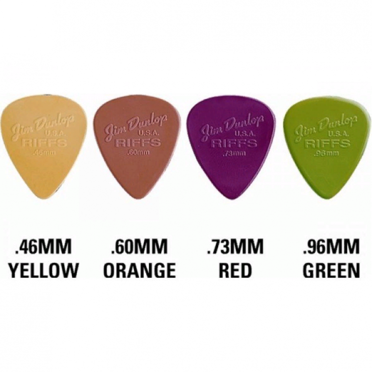 Dunlop 4360  Ассорти медиаторов Riffs 1440 шт. в банке россыпью