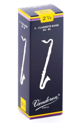 Vandoren Traditional 2.5 5-pack (CR1225)  трости для бас-кларнета №2.5, 5 шт.