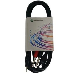 True magic TLC1172/3м Кабель инсертный Mini Jack stereo - 2x1/4 Jack mono, 3м, сплиттер