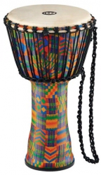 Meinl PADJ2-M-G  Travel series джембе 10"х20", пластик, кожаная мембрана, цвет Kenyan Quilt