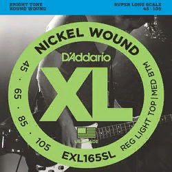 D`Addario EXL-165SL  Струны для бас-гитары soft/ reg , 45-105 long