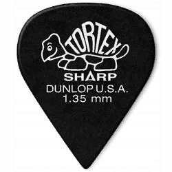 Dunlop 412P135 Tortex Sharp 12Pack  медиаторы, толщина 1.35 мм, 12 шт.