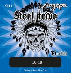 SH-L Steel Drive Комплект струн для электрогитары, сталь, 10-46, Мозеръ