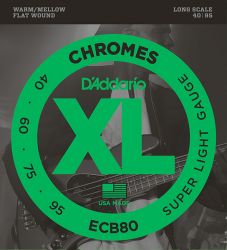 ECB80 Chromes Light, 40-95, Long Scale, D'Addario