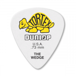 424R.73 Tortex Wedge Медиаторы 72шт, толщина 0.73мм, Dunlop