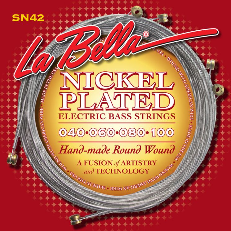 SN42 Комплект струн для 4-струнной бас-гитары 40-100 La Bella