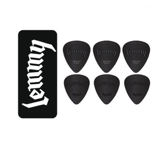 MHPT02 Lemmy Медиаторы 6шт, толщина 1,14мм, в коробочке, Dunlop