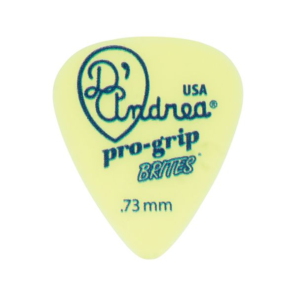 TPGB351-073MD Pro-Grip Brites Медиаторы, 12шт, делрин, 0.73мм, стандартные, D'Andrea