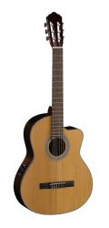 AC250CF-NAT Classic Series Классическая гитара со звукоснимателем, с вырезом, цвет натуральный, Cort
