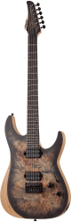 ​Электрогитара SCHECTER REAPER-6 CB - электрогитара 6-струнная. 24 лада, корпус: болотный ясень с топом из капа, гриф: клён, орех со вставками из углеволокна, вклеенный, накладка: черное дерево, звукосниматели: HH Schecter Diamond Decimator