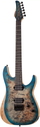 ​Электрогитара SCHECTER REAPER-6 SKYB - электрогитара 6-струнная. 24 лада, корпус: болотный ясень с топом из капа, гриф: клён, орех со вставками из углеволокна, вклеенный, накладка: черное дерево, звукосниматели: HH Schecter Diamond Decimator