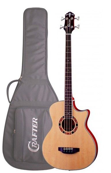 Бас-гитара акустическая CRAFTER GAB-21 S /N  Чехол