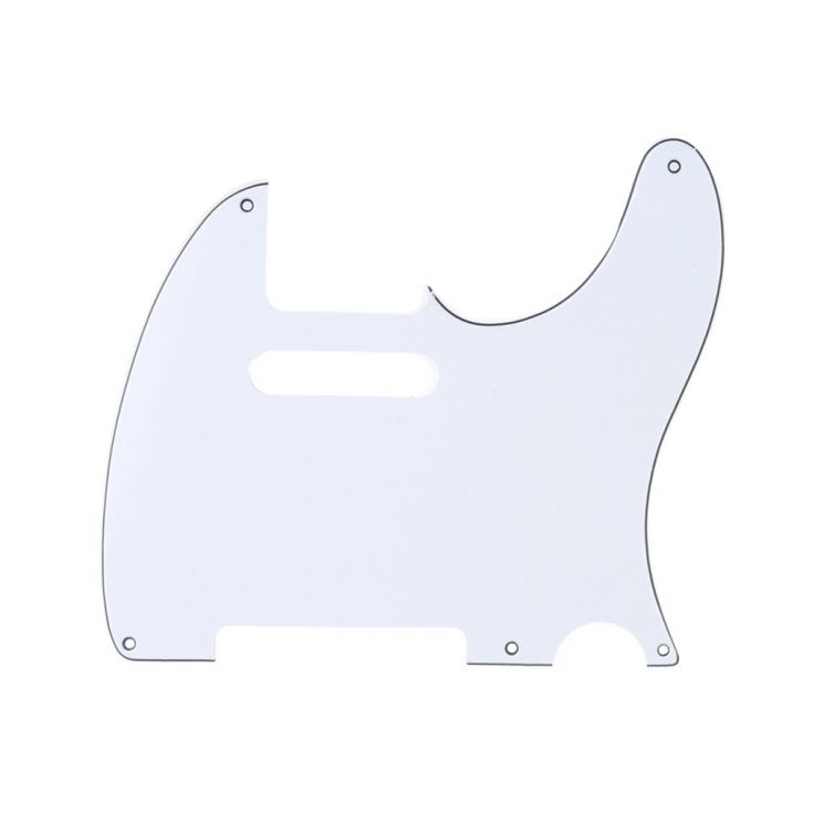 MX1410WH Защитная накладка гитары Fender Telecaster, 3 слоя, белая, Musiclily