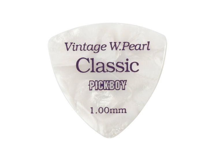 GP-24/100 Celluloid Vintage Classic White Pearl Медиаторы 50шт, толщина 1.0мм, Pickboy